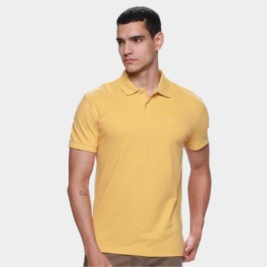 Imagem de Camisa Polo Colcci Casual Masculina, Amarelo claro, GG
