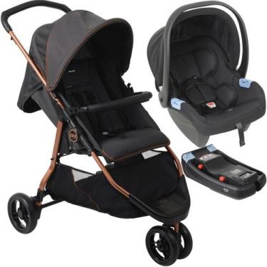 Imagem de Carrinho de Bebe Bebe Conforto Base Burigotto CR3 22 Gray Cobre