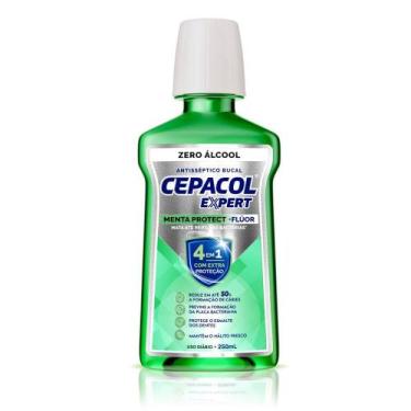 Imagem de Enxaguante Bucal Expert Menta Protect Sem Álcool CEPACOL 250ml
