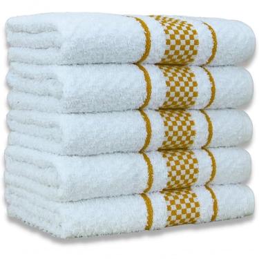 Imagem de Kit 5 Pano De Prato Super Luxo Atoalhado Premium Gourmet Beka - Marrom