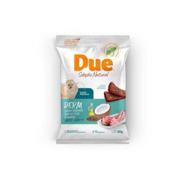 Imagem de Bifinho Due Natural Derm Cães Cordeiro/Óleo Coco/Linhaça 60g
