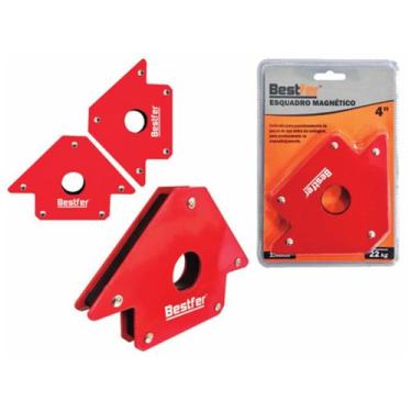 Imagem de Esquadro magnetico 4pol - 22kg(50lb) - bfh1682 - bestfer