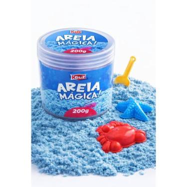 Imagem de Areia Mágica Cinética de Modelar 200g Com 2 Forminhas Não Seca E Atóxi