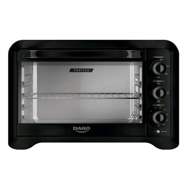 Imagem de Forno Elétrico de Bancada Dako Pratiko 50L 1600W com Timer e Grill Preto 110V