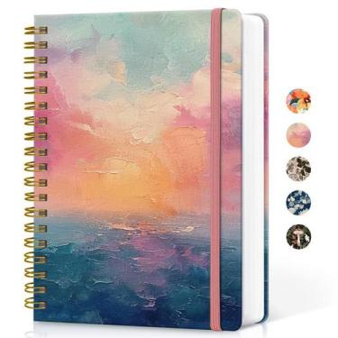 Imagem de Diário de caderno espiral Taja Sunset B5 300 páginas regido pela facul