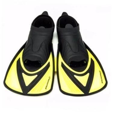 Imagem de Nadadeira Aqua Fins - Hammerhead, Amarelo, Preto, 38/39
