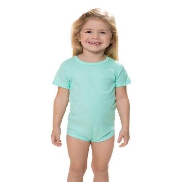 Imagem de Pijama Body Verde Ribana Canelada - Izitex, 1