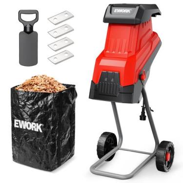 Imagem de Triturador de Galhos EWORK EK-DT8401 15 A, 4 Lâminas, Capacidade de 4,