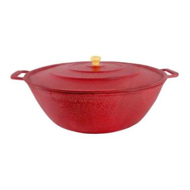 Imagem de Tacho para Restaurante 28cm 3,5L Alça de Alumínio Fundido Craqueado Ve