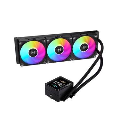Imagem de Water Cooler MACH1 GLACIAL, ARGB, 360mm, AMD e Intel, Preto - IMV360BK