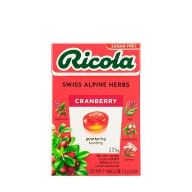Imagem de Bala Cranberry Sem Açúcar Ricola  27,5g