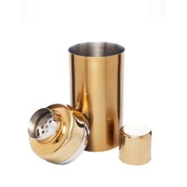 Imagem de Coqueteleira de aco inox dourada old fashioned - WOLFF