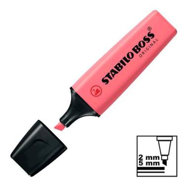 Imagem de Marca Texto Rosa Cereja Tons Pastel 70-150 Stabilo Boss Original
