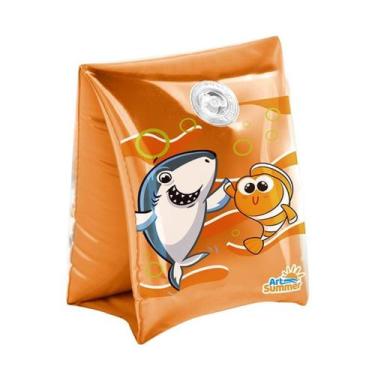 Imagem de Boia de Braço Par Estampado Fundo do Mar Piscina 13x16cm - Art Summer,