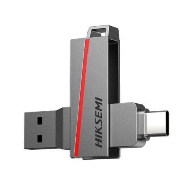 Imagem de Pen Drive Hiksemi Dual Slim 128GB USB 3.2, Type-C e Type-A, HS-USB-E30