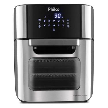 Imagem de Air Fryer sem Óleo Britânia Philco Oven 12L 1800W Digital com Timer e 12 Funções Preto 110V