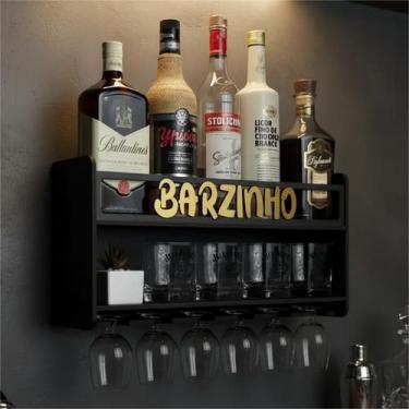 Imagem de Barzinho de Parede de MDF Bar Suspenso para Bebidas - Decoração Casa S