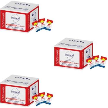 Imagem de Kit 3 Unid.Adoçante Lowçucar Multi-Adoçante com Sucralose Sachê Caixa 