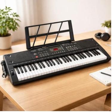 Imagem de Teclado Musical BD670 Octavebaby Preto Teclado Iniciante