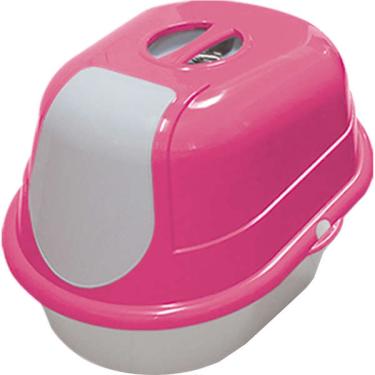 Imagem de Banheiro Furacão Pet Cat Toalete Rosa para Gatos - Tam. Único
