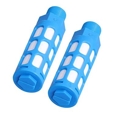 Imagem de Silenciador de ar de exaustão, encaixe de plástico pneumático silencioso redutor de ruído para cilindros para válvulas(25pcsPSU-03 silencioso)