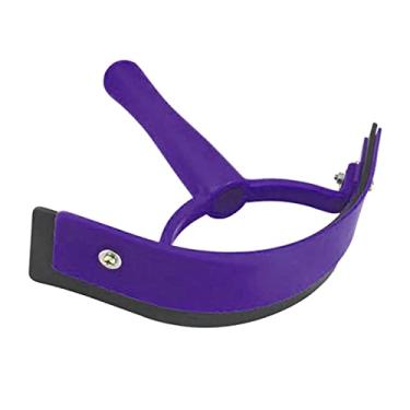 Imagem de Newmind Raspador de suor, ferramenta de cuidados de cavalos, raspadores de PP+PVC para animais de estimação de cavalo e cavalo, raspador com alça de equipamento de animais de amamentação