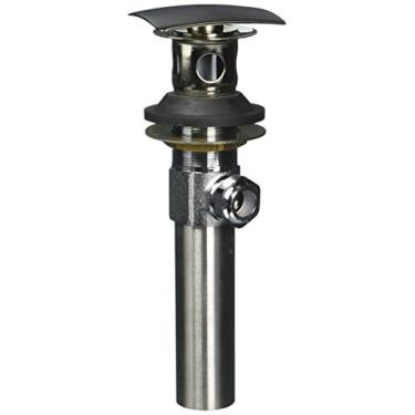 Imagem de Delta 72177-PN Ralo para pia de banheiro pop-up de metal quadrado com transbordamento, níquel polido