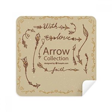 Imagem de Bohe mia Wind Fashion Arrow Glasses Pano Limpador de Tela Tecido de Camurça Pacote com 2