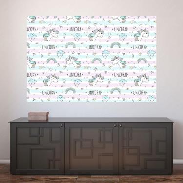 Imagem de Painel Adesivo de Parede - Unicórnios - Infantil - 1384pnp