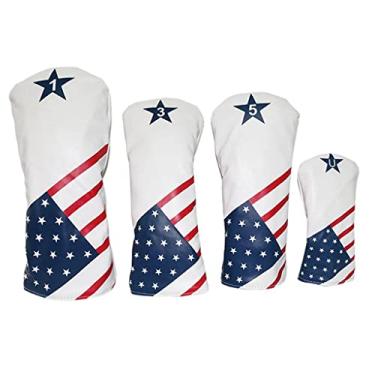 Imagem de simhoa 4 Madeira Durável para Golfe 400c Capa Protetora para Tacos de Madeira