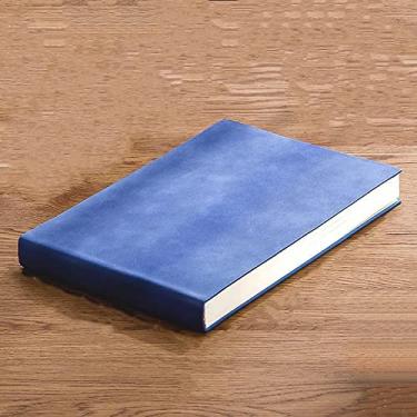 Imagem de Notebook B5 para anotações, marcadores de desenho, livro de grade de diário e bloco de notas de mapa mental diário para agenda de planejador de arte, azul, governado