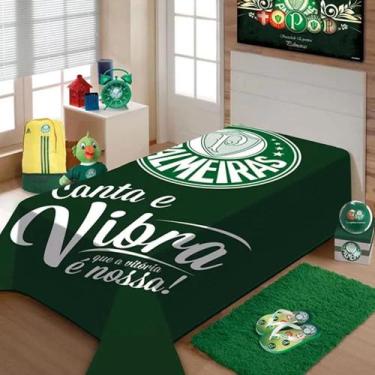 Imagem de Cobertor Casal Futebol Palmeiras 1,80M X 2,20M - Jolitex Ternille