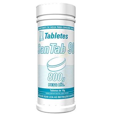 Imagem de Cloro Desinfetante Água Para Consumo Humano San Tab Mini 90 800g