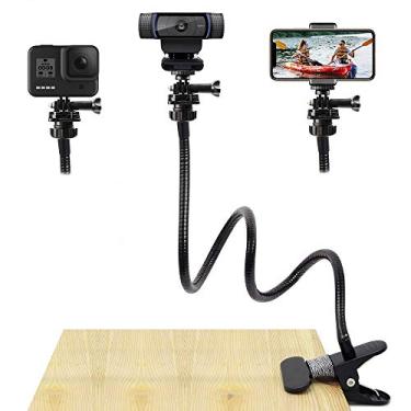 Imagem de Suporte extensível para webcam de mesa de 68,58 cm – Suporte de webcam de mesa flexível com grampo de pescoço de ganso estável para Logitech Webcam C920 C270 C310 C930 C922 etc, Nexigo