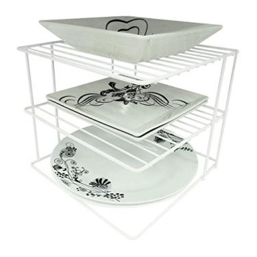 Imagem de Suporte de Pratos, Quadrado, Branco, DiCarlo