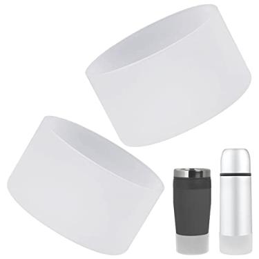 Imagem de Bota de silicone Rummy amortecedora antiderrapante para garrafa de água com tampa inferior de silicone compatível com Stanley Quencher Adventure copo de 1,18 l com alça e Stanley Iceflow 850 g