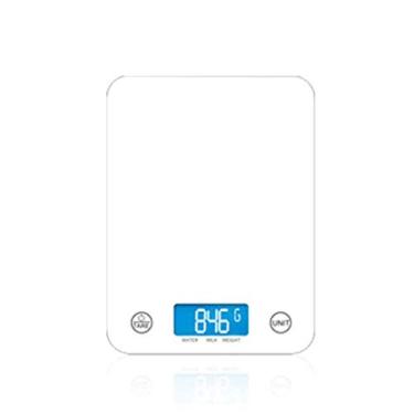Imagem de balança de cozinha eletrônica, desligamento automático de 3 minutos balança de cozinha eletrônica de precisão de cozimento Balanças de cozinha com tela sensível ao toque de 5kg