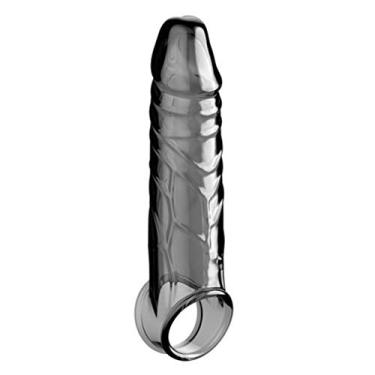 Imagem de Erotic Point Capa Peniana Massageadora Com Alça Para Escroto - Black Sleeve Fumê