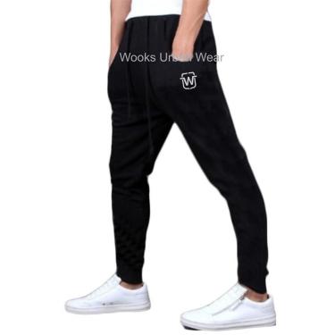 Imagem de CALÇA MOLETOM WOOKS MASCULINA SKINNY SLIM SPORT LUXO-CINZACLARO-PP-Masculino