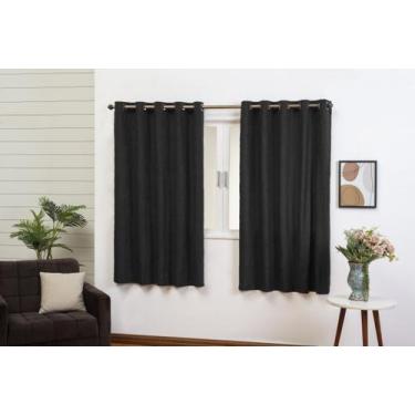 Imagem de Cortina 2 Metros Com Varão Incluso 2,80 x 1,70 Tecido Suede Prime - Ar