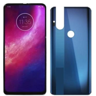 Imagem de Tela Display Lcd Touch Para Moto One Hyper + Tampa Azul - inova