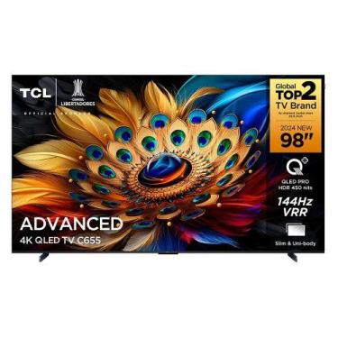 Imagem de Smart TV TCL 98 4K UHD QLED HDR10+ Google TV Dolby Vision Atmos, Chumb