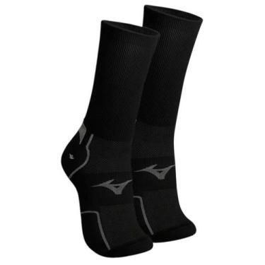 Imagem de Meia Mizuno Performance Cano Alto Masculina, Preto, 39/44