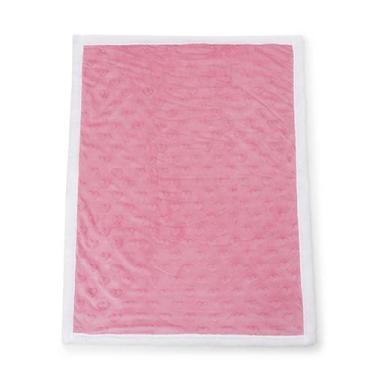 Imagem de Manta de Bebê Pipoquinha Corações Sherpa Pink. - Loaní