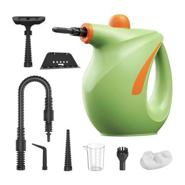 Imagem de DimyFew Limpador a vapor portátil multifuncional, tanque de grande capacidade para chuveiro, Verde