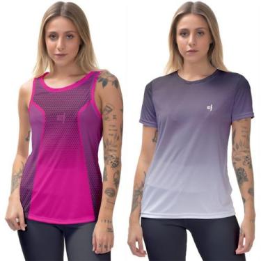 Imagem de Kit Regata fitness Dry Blusa Feminina esportiva pilates Yoga Academia 