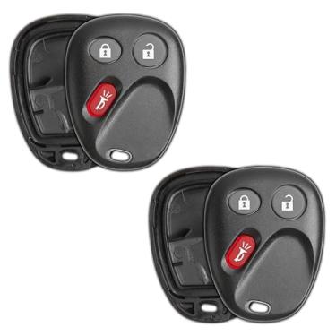 Imagem de KeylessOption – Controle remoto de entrada sem chave para chave de carro com alto-falante e capa protetora de botão para Chevy GMC Cadillac (pacote com 2)