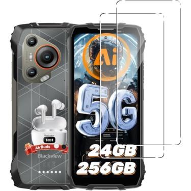 Imagem de Murmure [Pacote com 2 protetores de tela para Blackview BL7000, dureza 9H [clareza HD] Película de vidro temperado antiarranhões, fácil instalação, sem bolhas