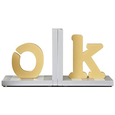 Imagem de Esculturas e estátuas alfabeto estilo europeu decoração de mesa suportes de livros livro de volta quarto infantil ornamentos de estante de livros acessórios de artesanato de madeira estátua de