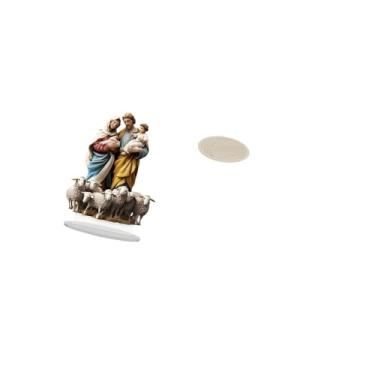 Imagem de Vaveren Decoração de Mesa de Acrílico 2D, Faça Você Mesmo, Presente Exclusivo, Enfeite de Mesa, Decoração para Casa, Canto de Férias, Lareira, Tapete Redondo